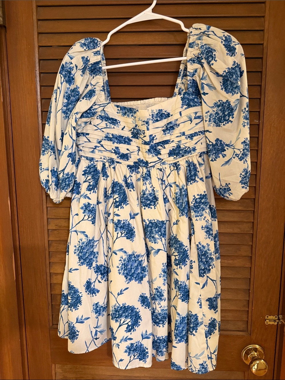 Abercrombie & Fitch Emerson Mini Dress in Blue Floral Print